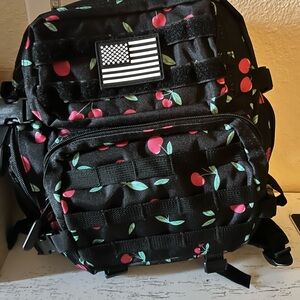 Cherry Print Kids Backpack